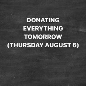 Donating EVERYTHING IN MY CLOSET tomorrow